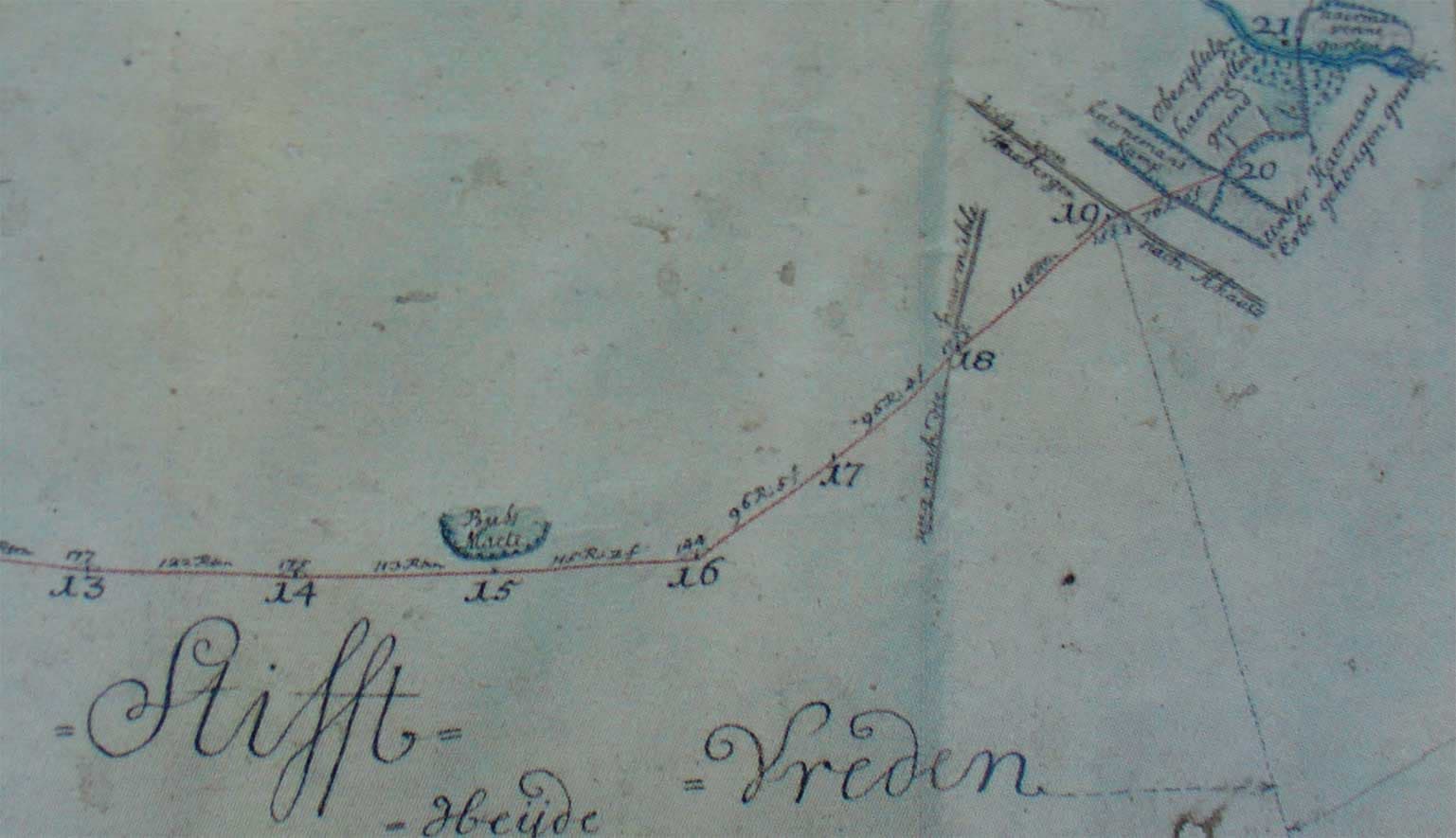 Witte Veen - Grenskaart 1773